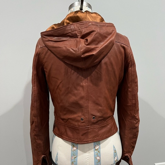 Kenna T 100% Leather Jacket w/Hood - Picture 4 of 8